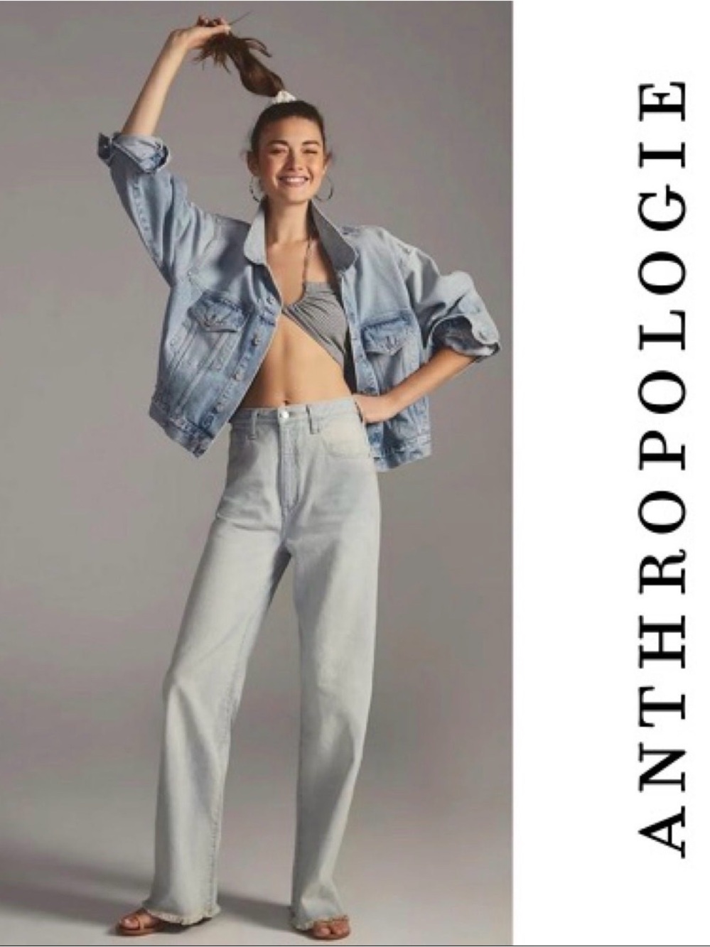 ANTHROPOLOGIE PILCRO LIGHT WASH THE JOEY HIG RISE RELAXED JEANS SIZE 27 NWT